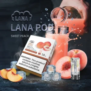 LANA 煙彈口味推薦 - 水蜜桃|通用一代主機 · 2.5ml*3入 | 台灣現貨